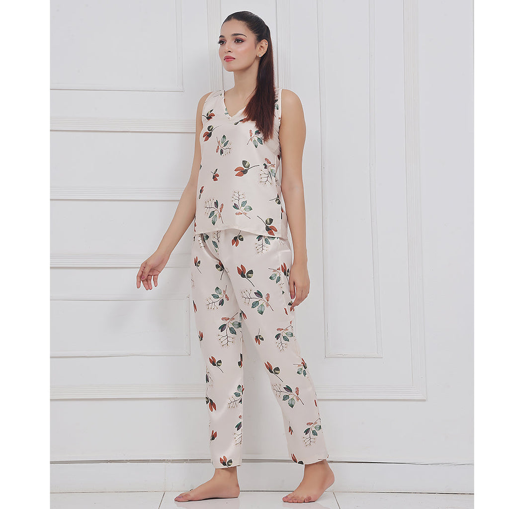 Spice Ceder Strap Jumpsuit Printed Floral Ash