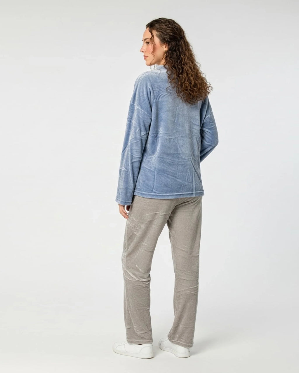 Fleece Pajama Suit - Bunny Blue