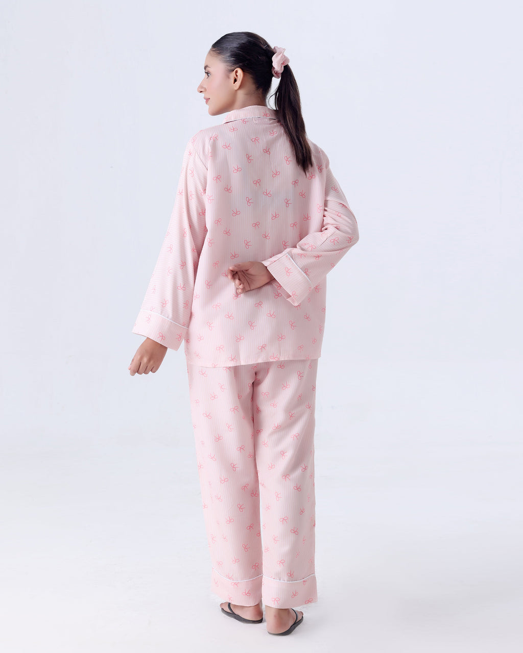 Summer Pajama Suit - Pink Bow