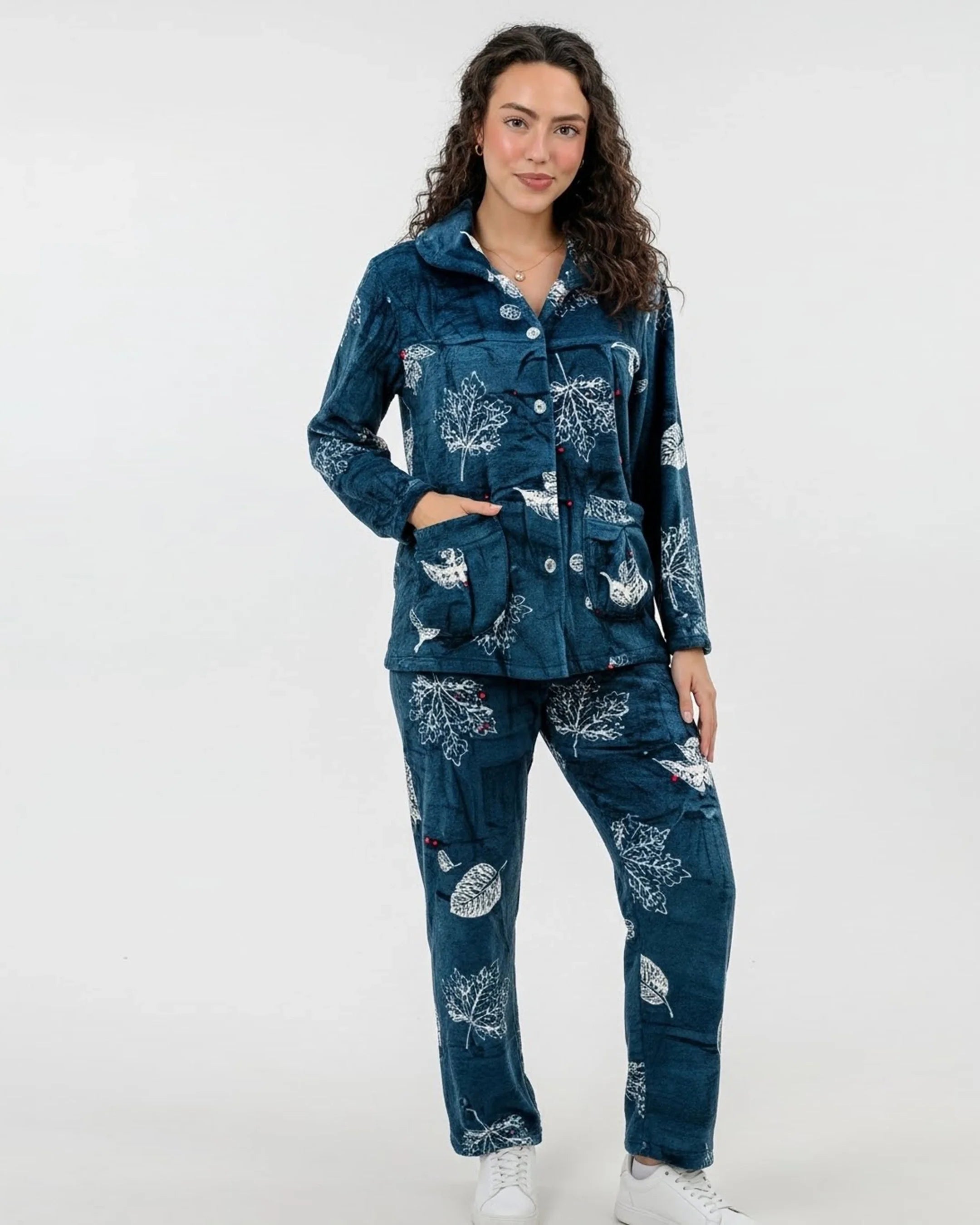 Fleece Pajama Suit - Forest Calm