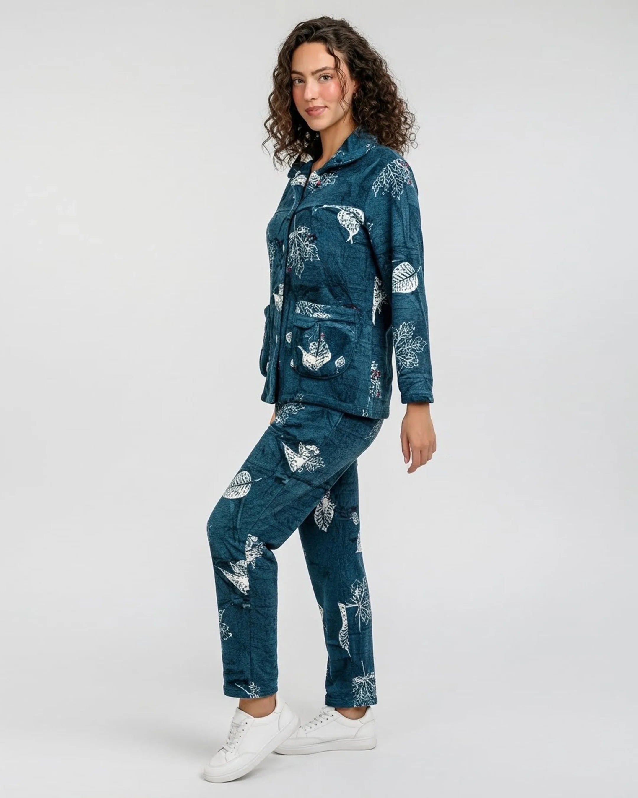 Fleece Pajama Suit - Forest Calm