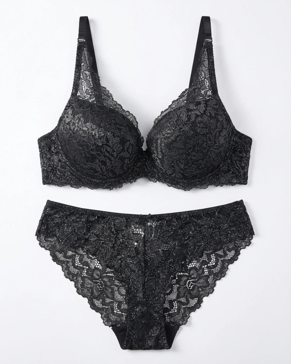 Padded Bra Set - Raven