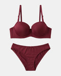 Padded Bra Set - Comfort Pro - Maroon