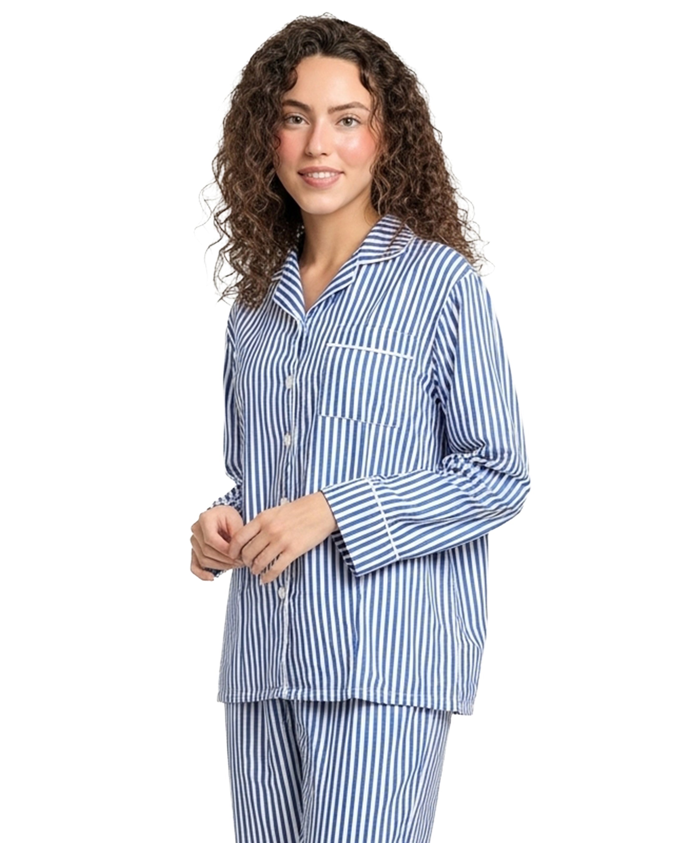 Linen Pajama Suit - Breeze Line
