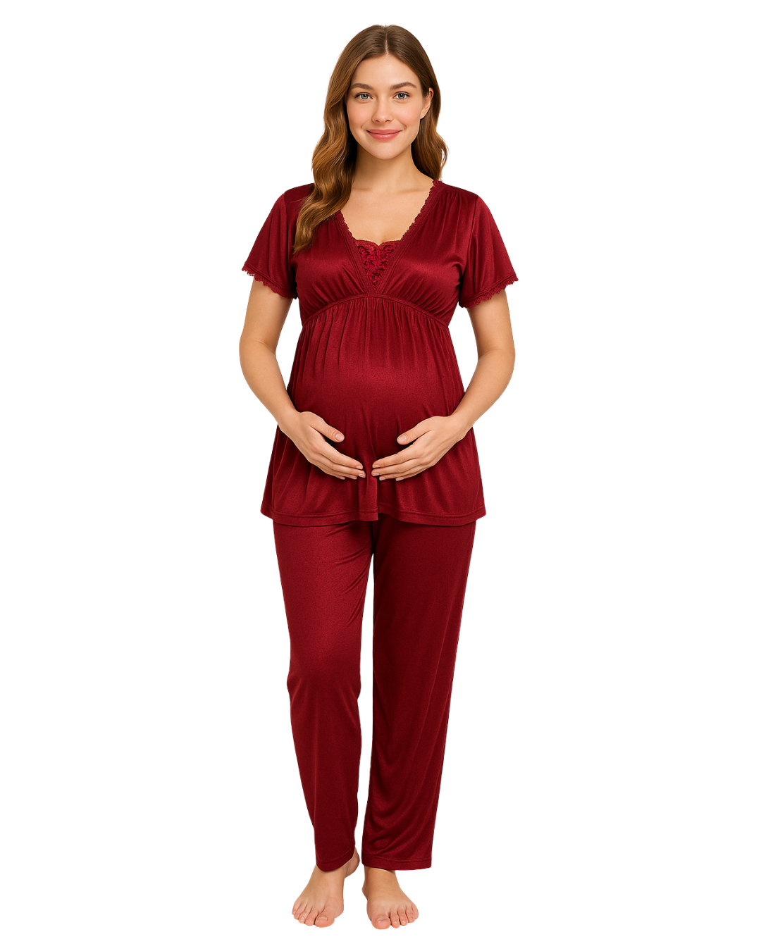 Silk Maternity Pajama Suit - Sleep Spell
