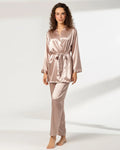 Silk PJ Set - Silk Lounge - Champagne