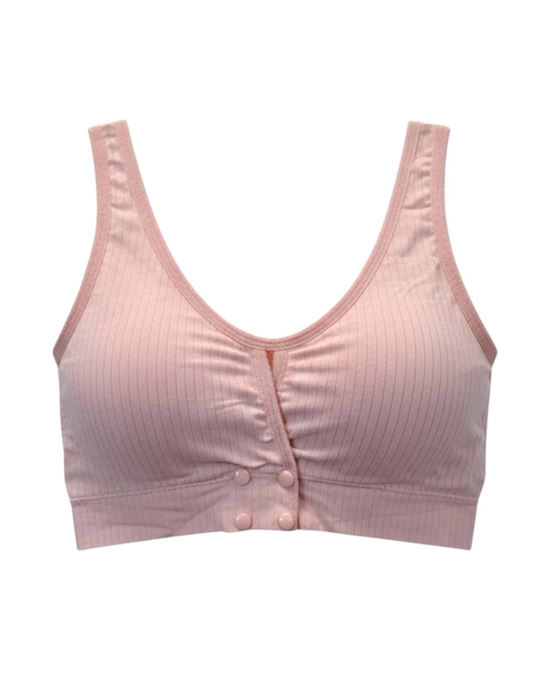 Wireless Front-Closure Cotton Bra - Softelle Pink