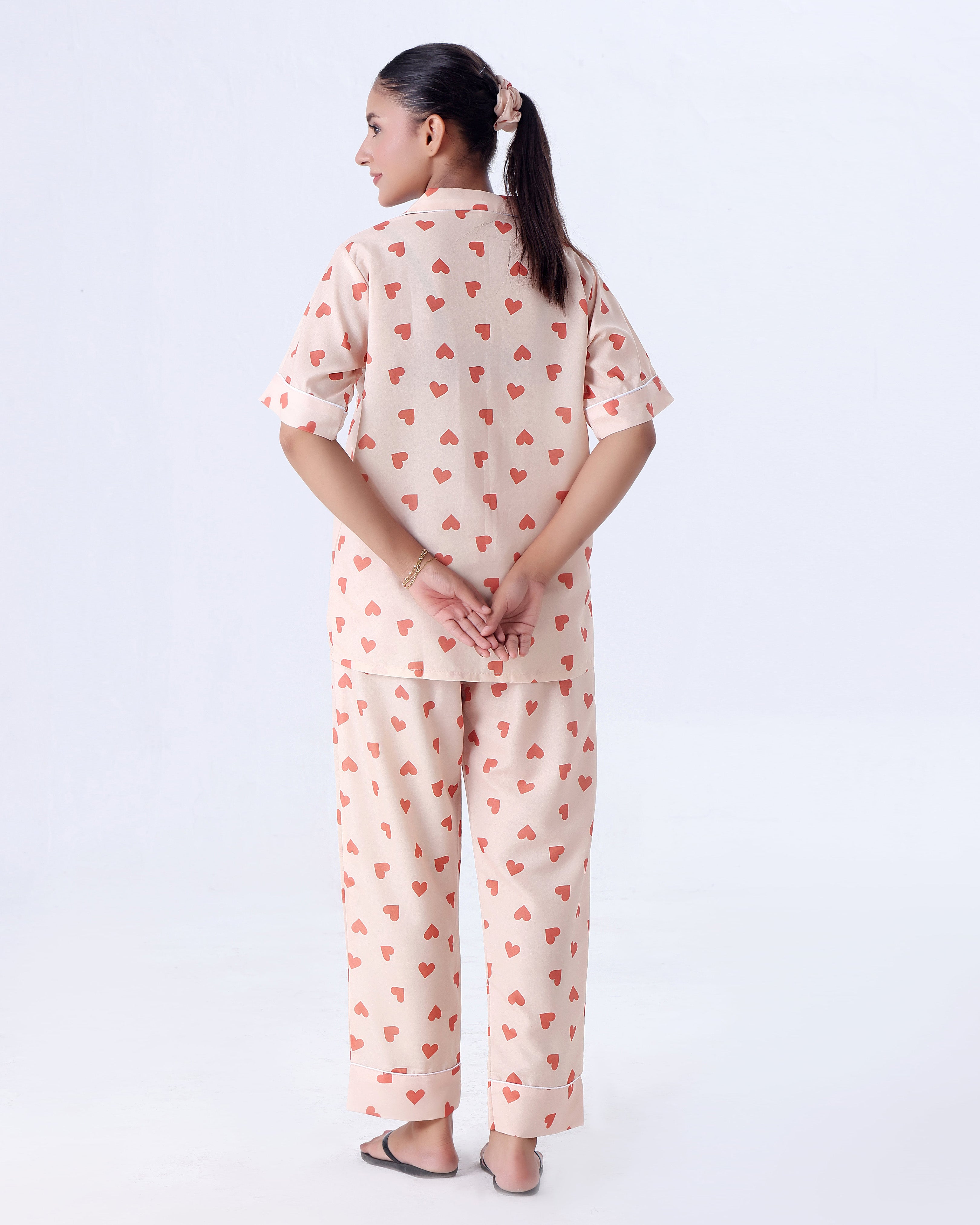 Summer Pajama Suit - Love Hearts