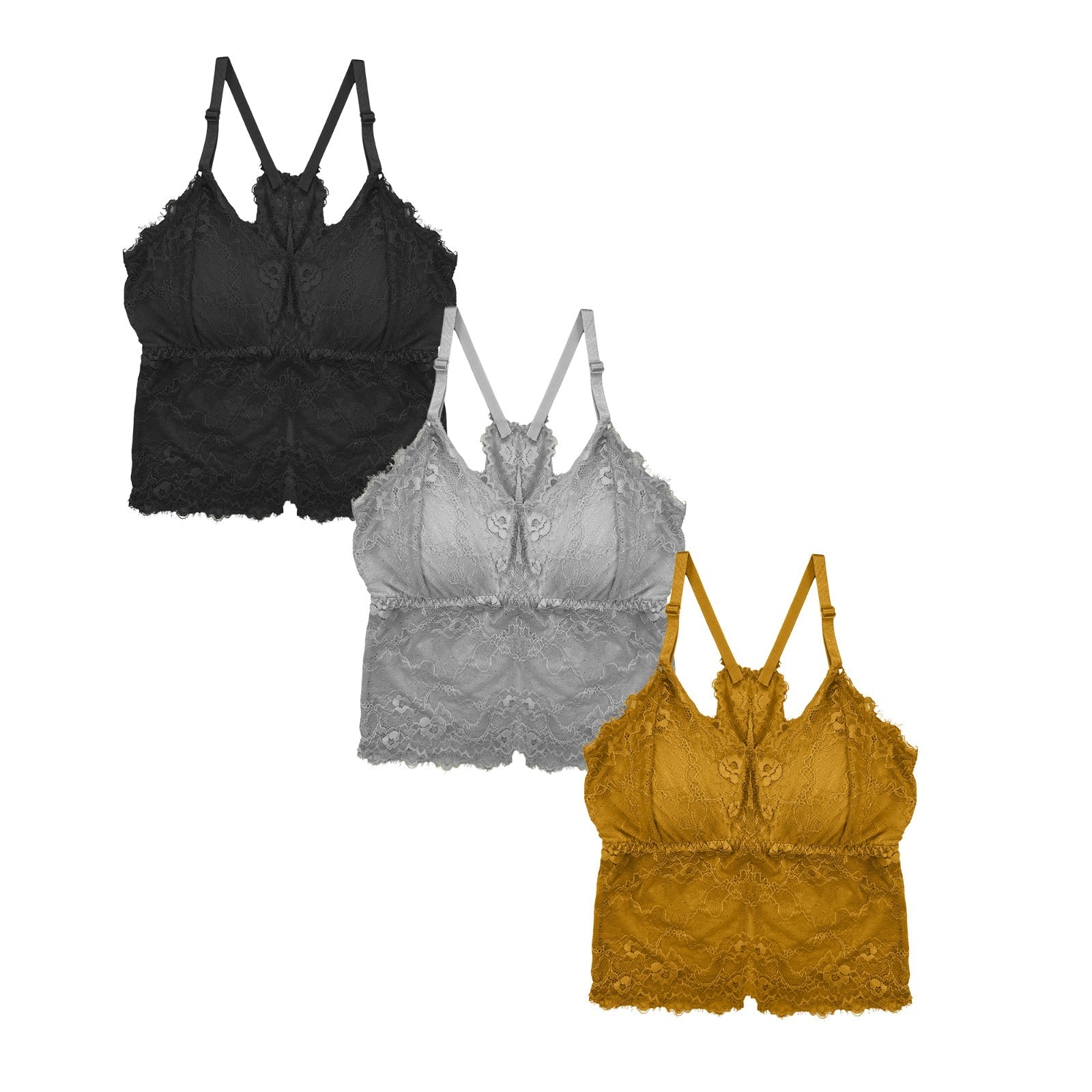 Pack of 3 Tank Top - Lace Muse