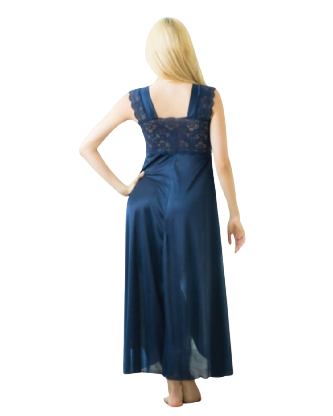 Elegant 1 Piece Cross Cut Long Nightie (011)