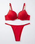 Padded Bra Set - Luxe Lift - Red