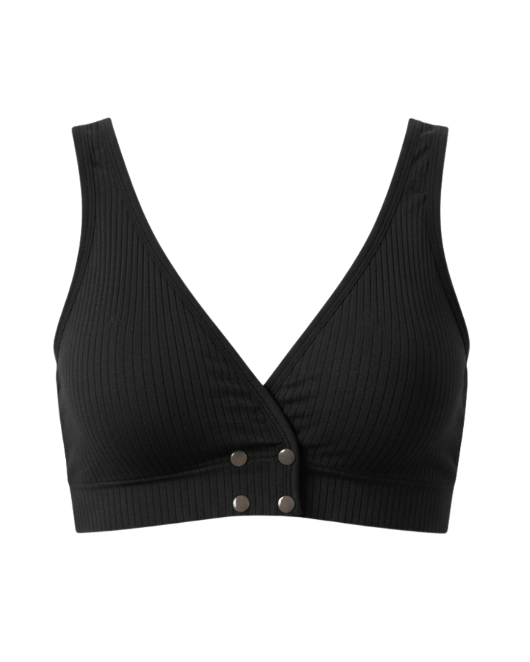 Wireless Front-Closure Cotton Bra - Softelle BlacK