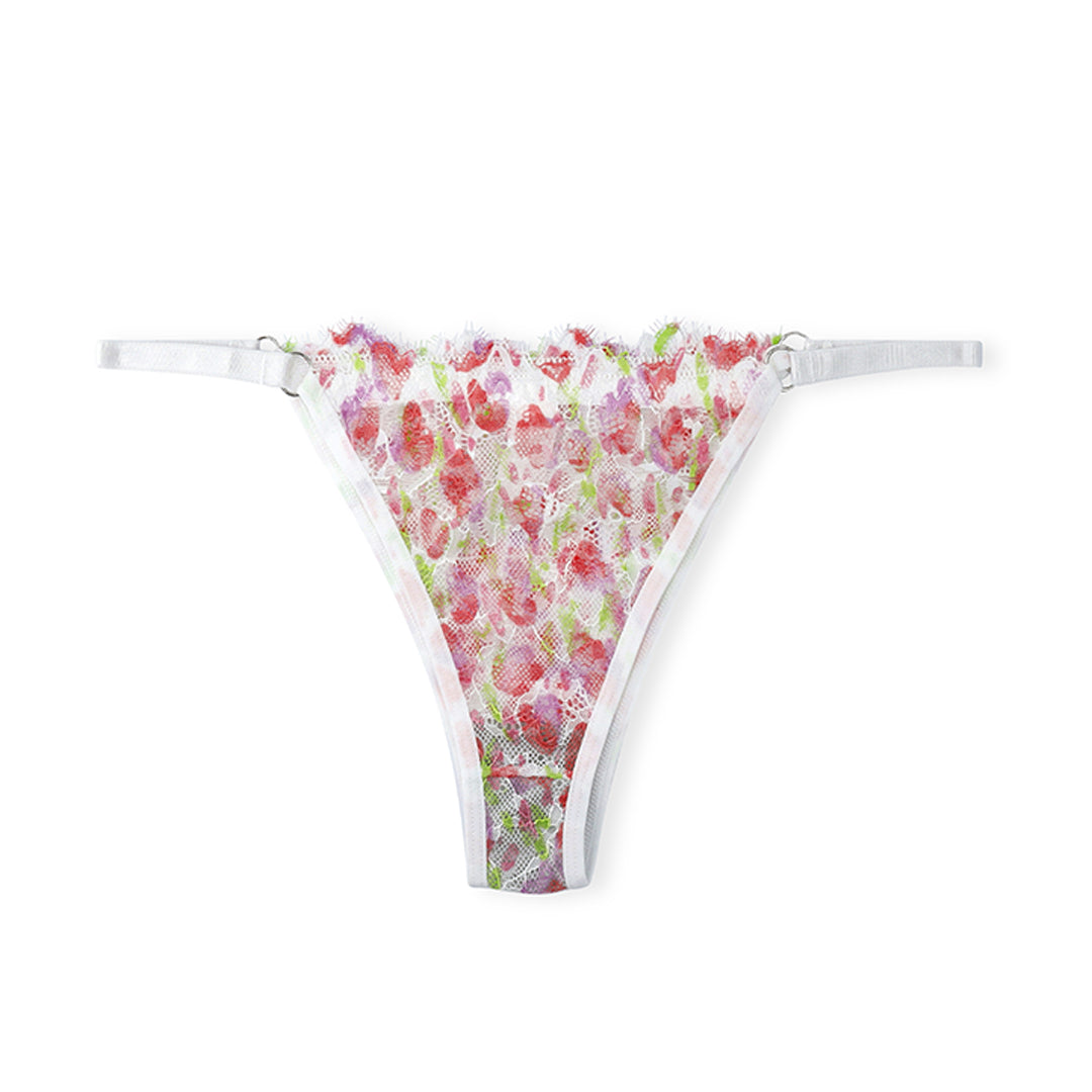 Thong Panty - Floral Sheer