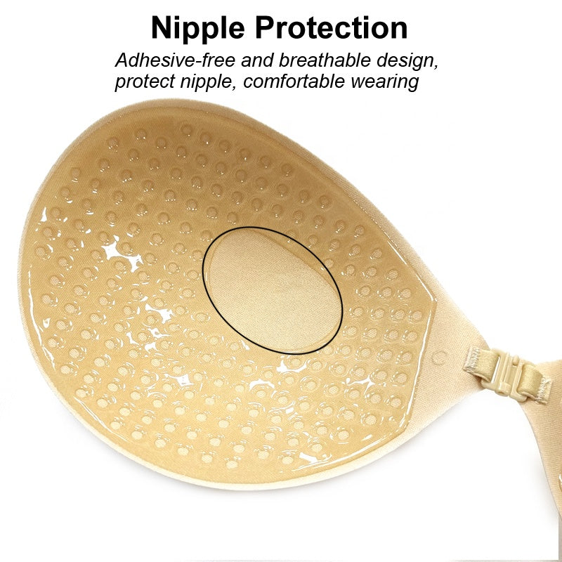 Round Strapless Silicone Bra