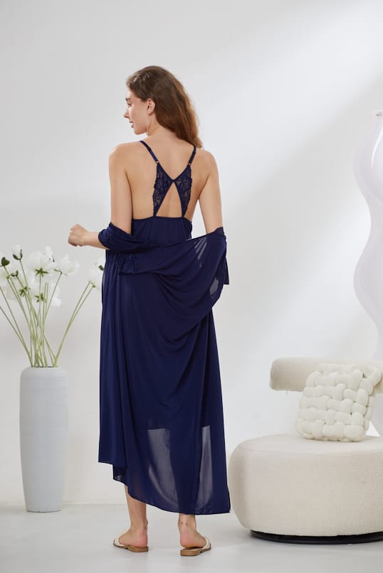 6-Piece Pure Silk Nightwear Set - Marvella Purple