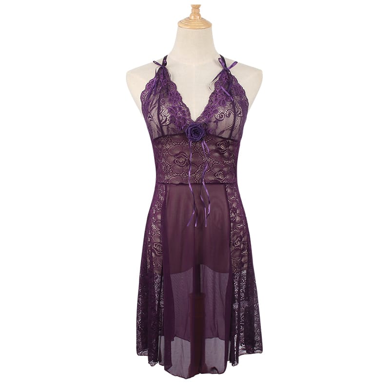 Babydoll Lingerie  - Midnight Rose