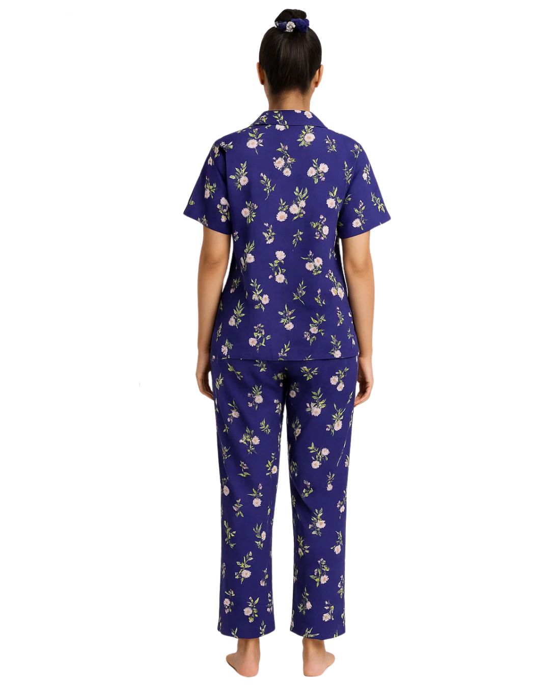 Linen Pajama Suit with Scrunchie - Lush Loom