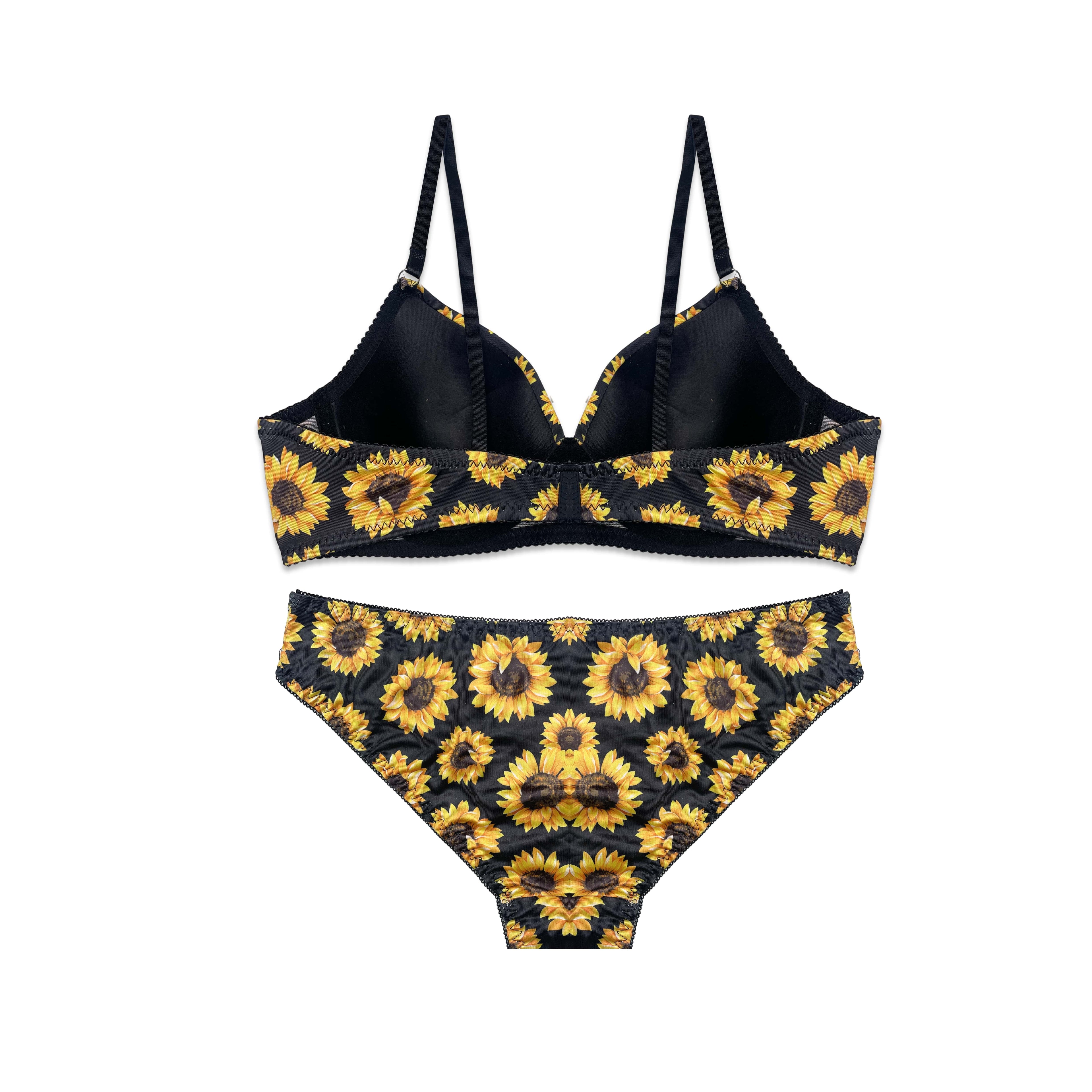 Bex Printed Padded Bra and Panty Set